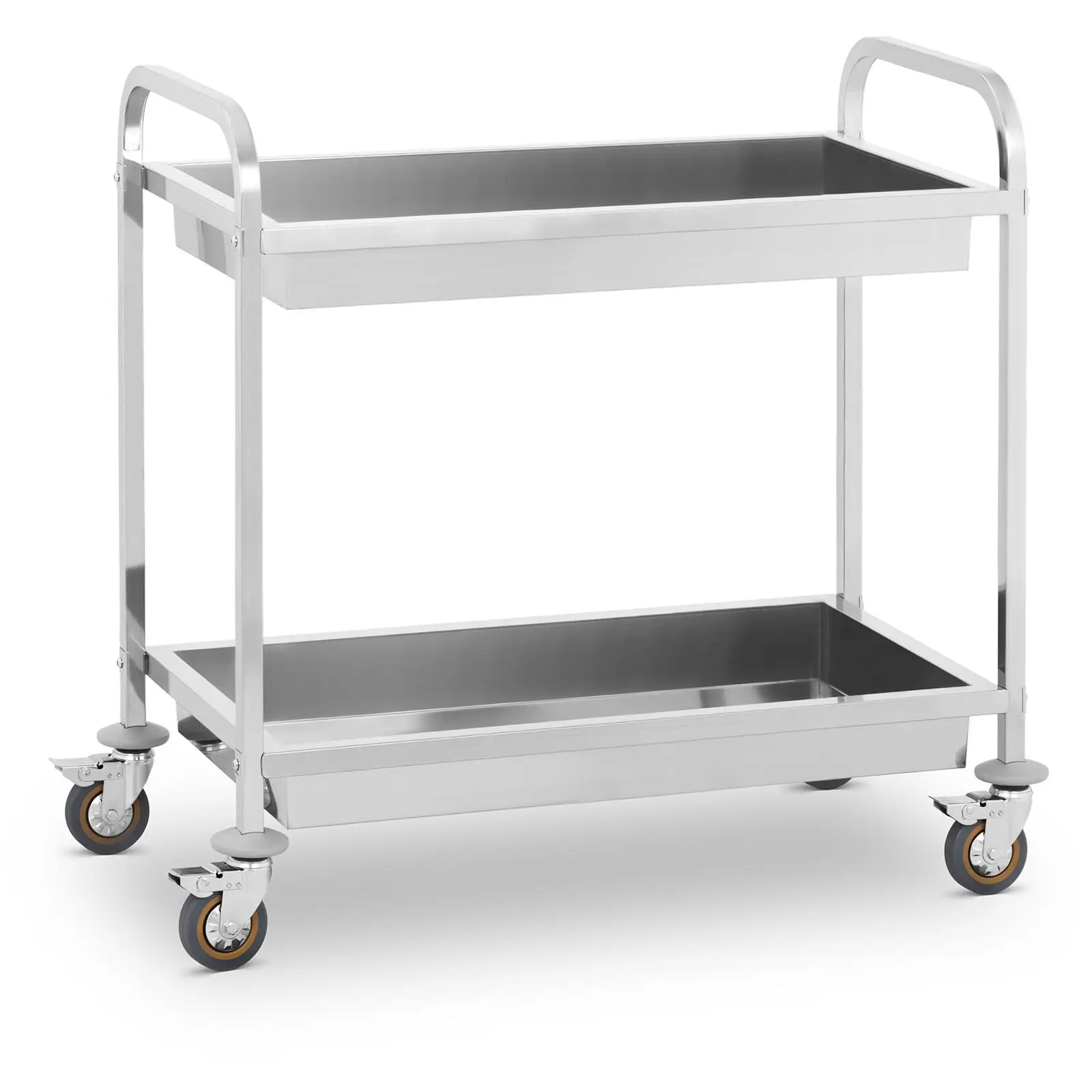 Servirni voziček - 2 pladnja za posodo - do 320 kg