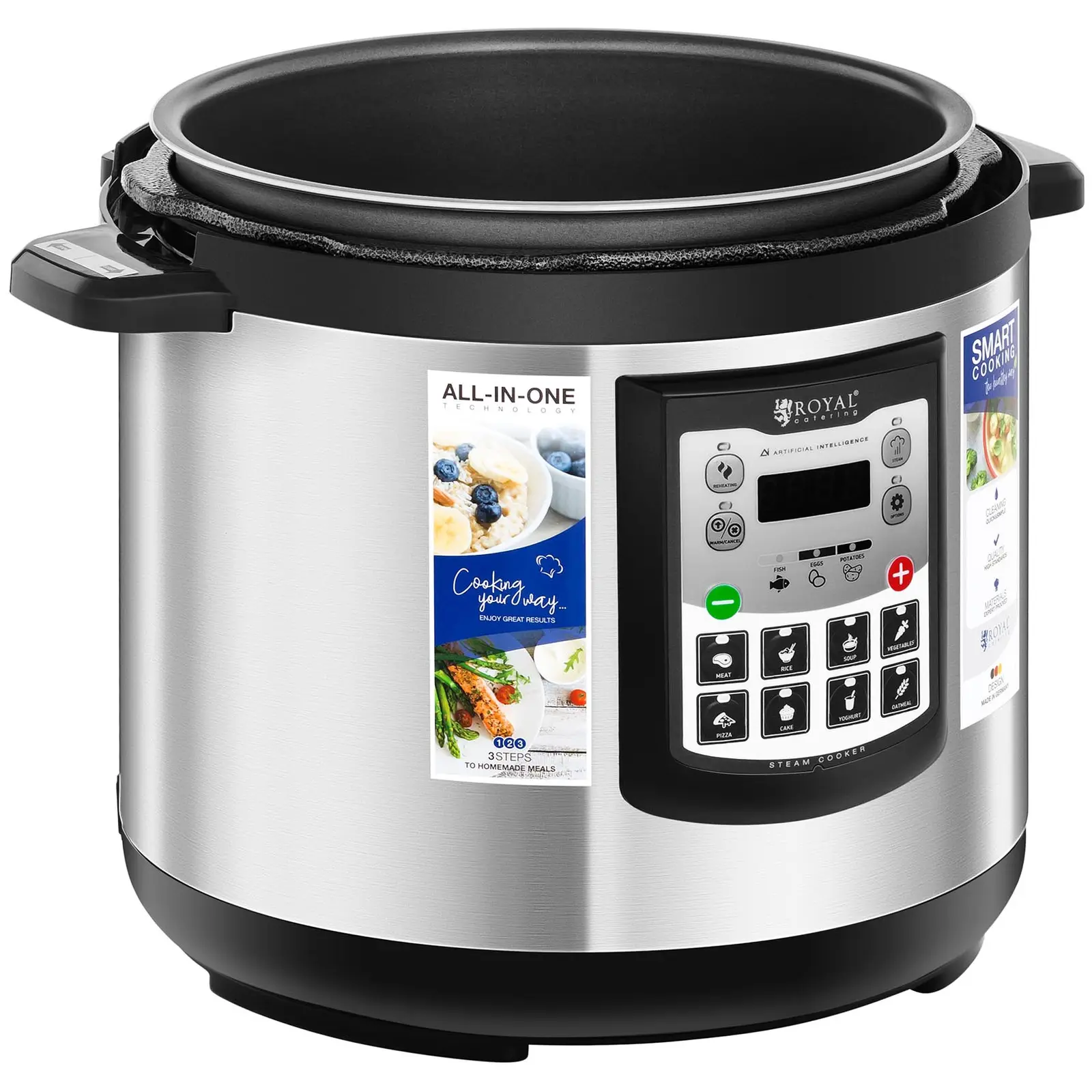 Električni kuhalnik riža - 8 litrov - 1250 W