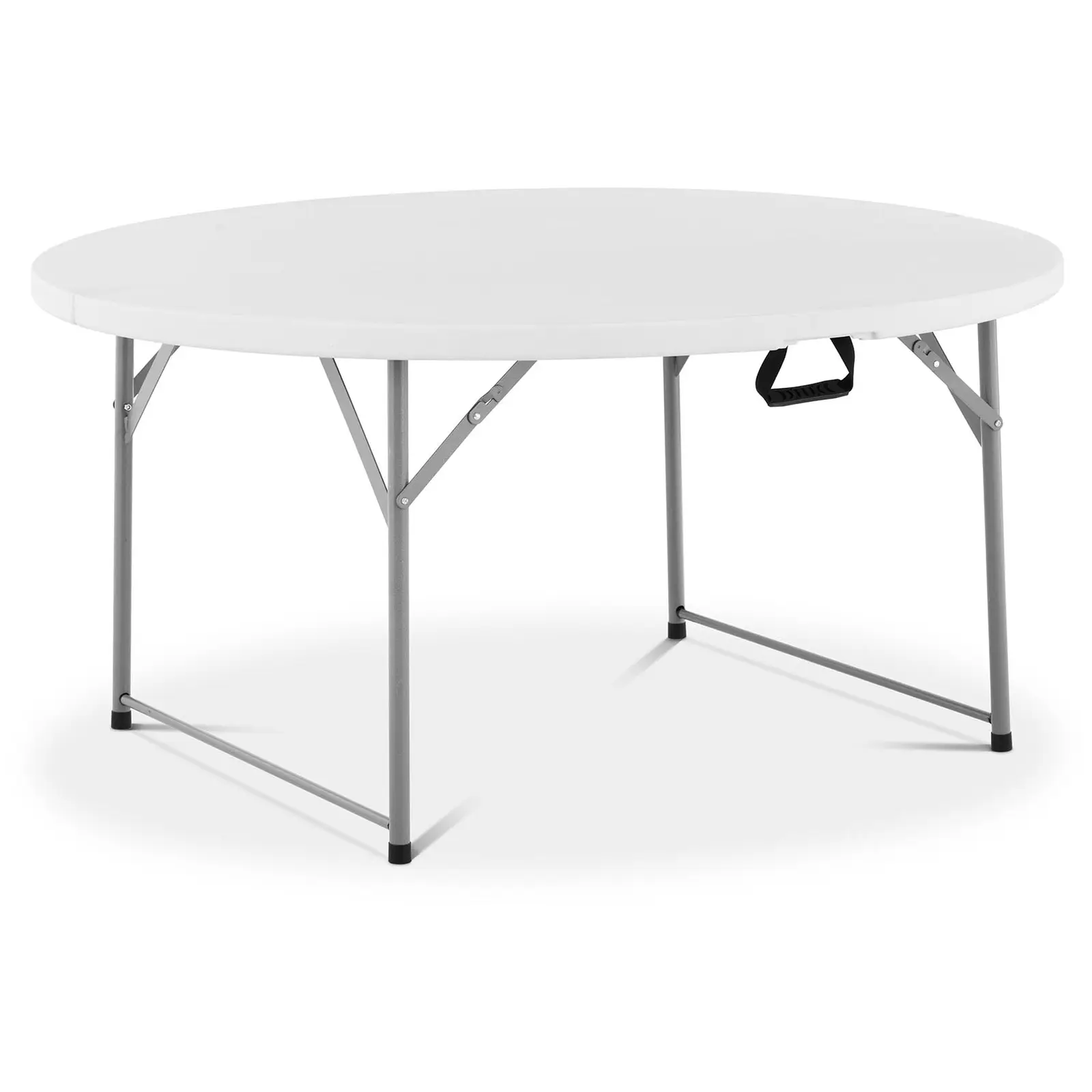Okrogla zložljiva miza - ⌀ 1,500 x 740 mm - Royal Catering - 150 kg - znotraj/zunaj - White