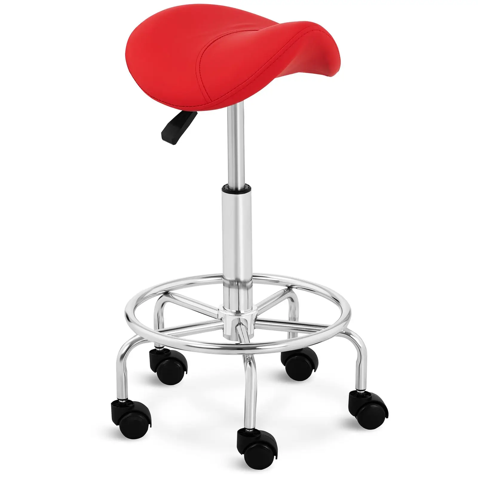 Sedlasti stol - 570 - 690 mm - 150 kg - rdeč