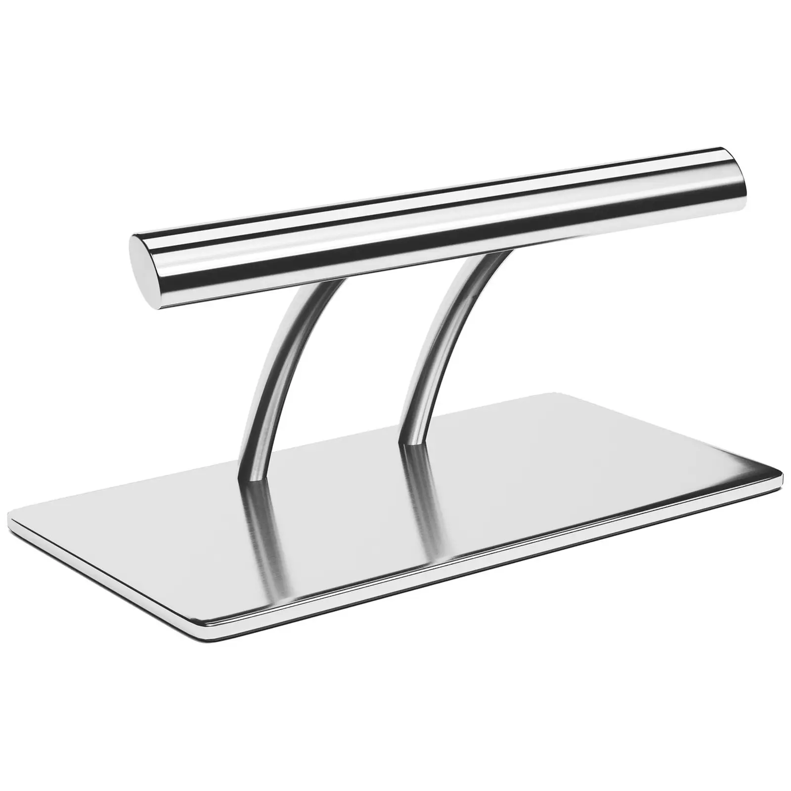 Podnožje za salonski stol - nerjaveče jeklo - 35 cm - ovalna palica