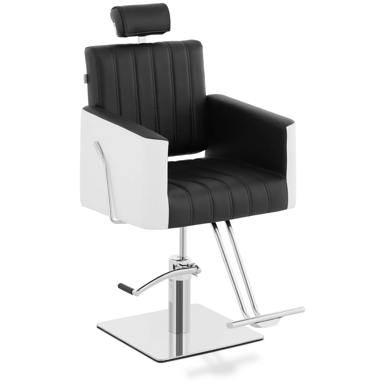 Salonski stol z naslonom za noge - 470 x 630 mm - 150 kg - črna, bela