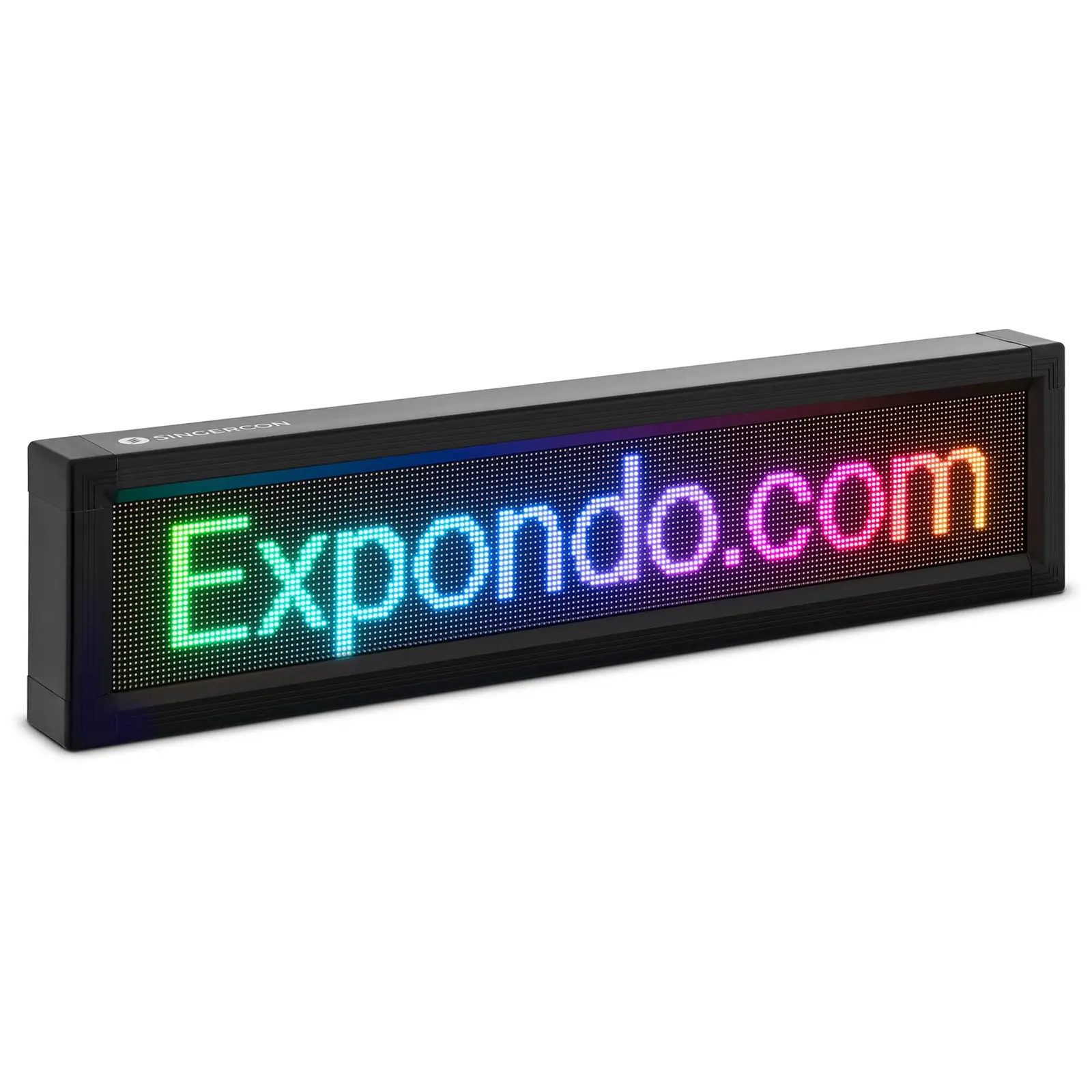 Plošča z LED zaslonom - 192 x 32 barvne LED diode - 67 x 19 cm - možnost programiranja prek iOS / Android