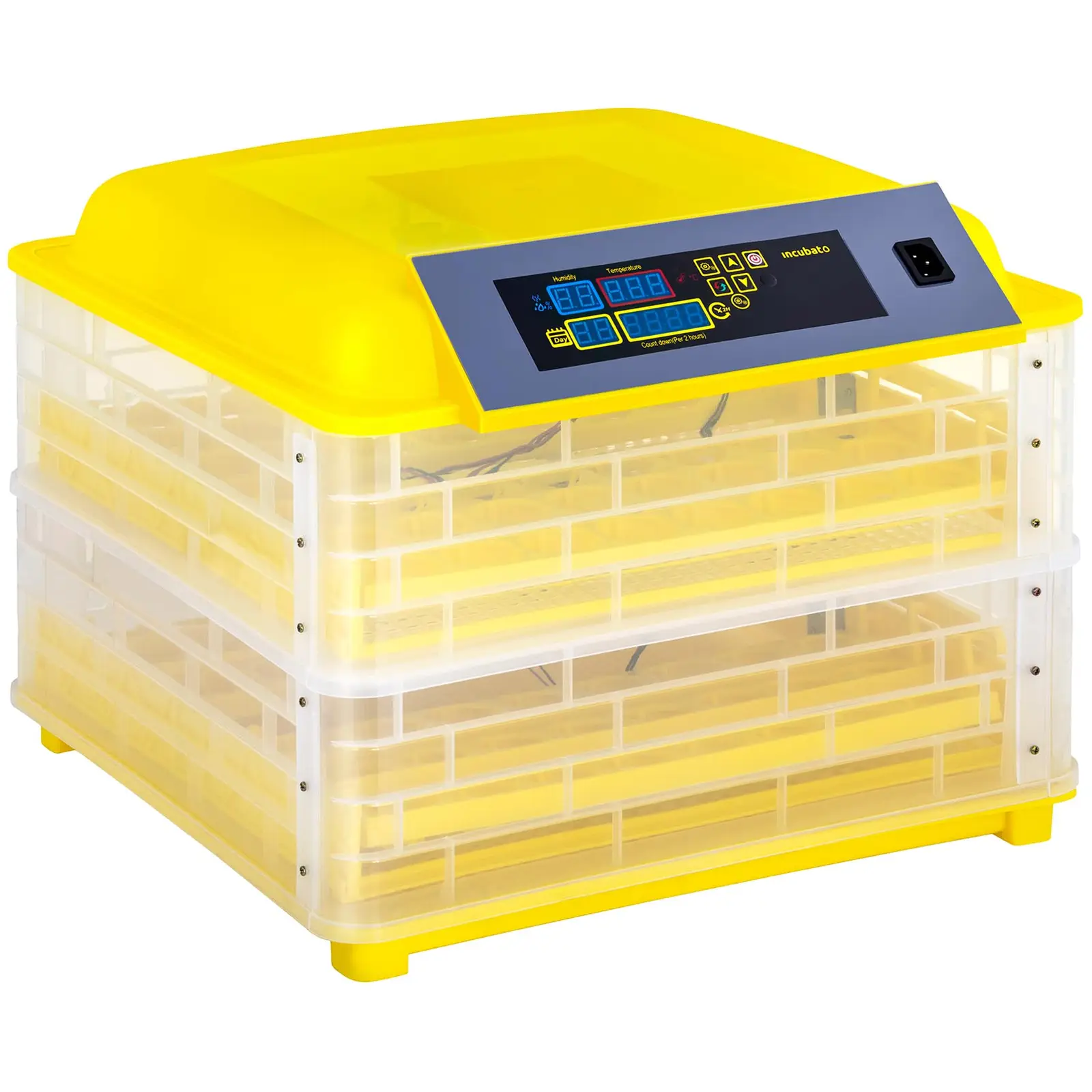 Inkubator za jajca - 96 jajc - Vklj. Svečnik za jajca - popolnoma avtomatski