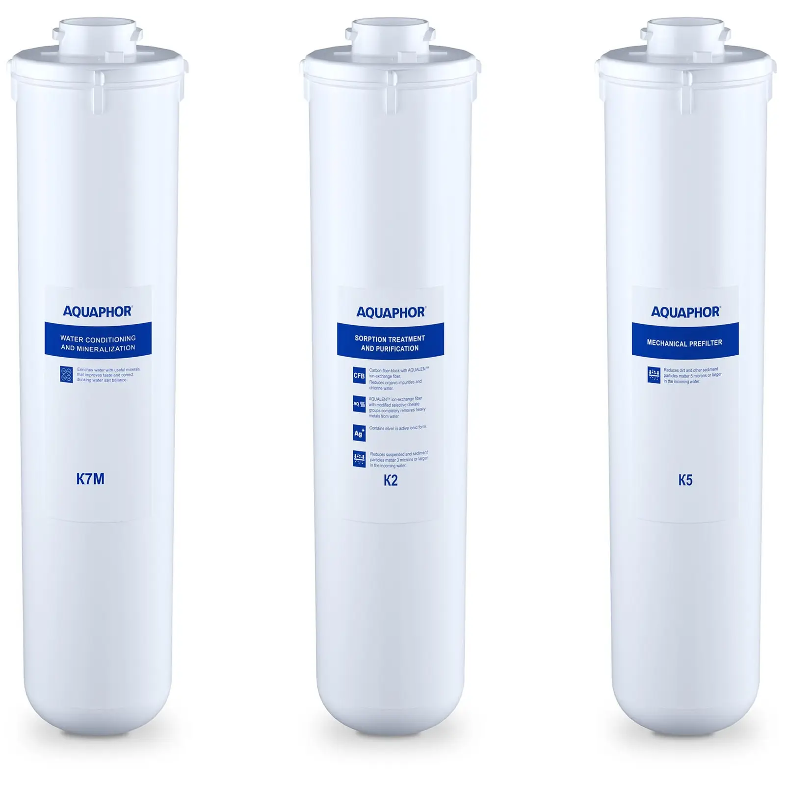 Filter za vodo Aquaphor z reverzno osmozo - komplet nadomestnih filtrov K2 + K5 + K7M